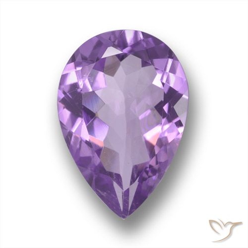 4.62ct Naturale violaceo Ametista, Forma a pera, VS