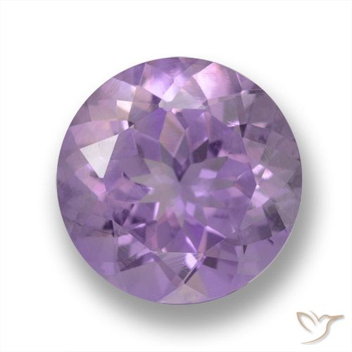 3.96ct Naturale Viola rosa medio Ametista, Rotondo, VVS