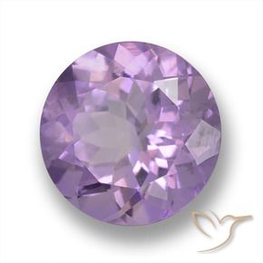 Ametista Viola rosa medio naturale da 3.96 ct, Rotondo, VVS