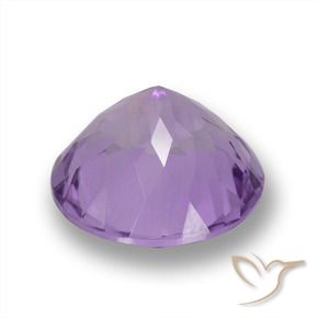 Ametista Viola rosa medio naturale da 3.96 ct, Rotondo, VVS