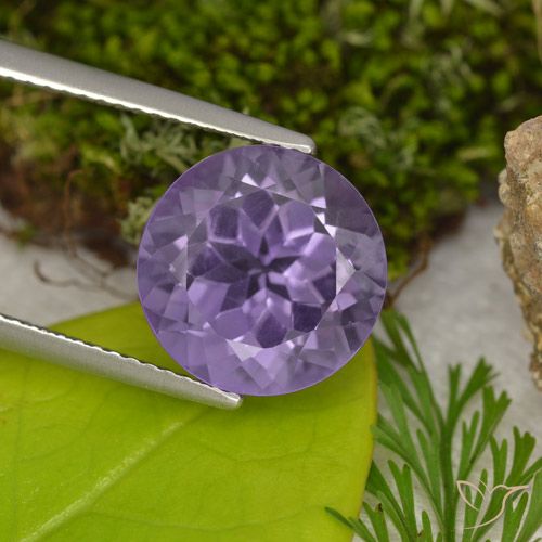 4.80ct Naturale Viola medio Ametista, Rotondo, VVS