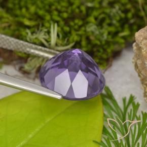 Ametista Viola medio naturale da 4.80 ct, Rotondo, VVS