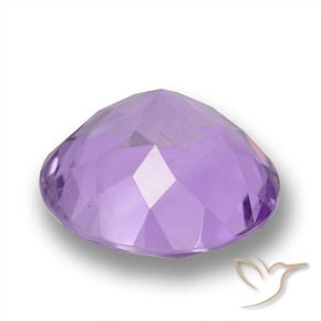 Ametista Viola chiaro naturale da 3.94 ct, Rotondo, VVS