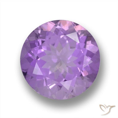 3.92ct Naturale Viola medio Ametista, Rotondo, VVS