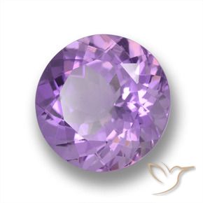 Ametista Viola medio naturale da 3.92 ct, Rotondo, VVS