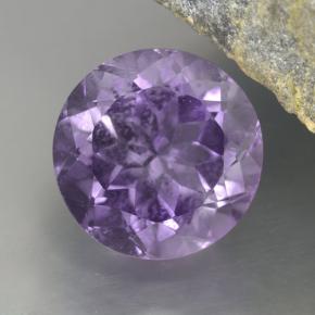 Ametista naturale viola da 4,69 ct, taglio rotondo, VVS