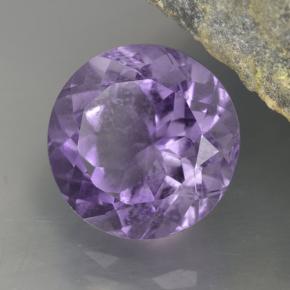 Ametista naturale viola da 4,69 ct, taglio rotondo, VVS