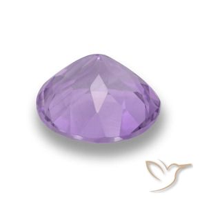 Ametista Rosa viola medio naturale da 4.41 ct, Rotondo, VVS