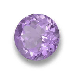 Ametista Viola medio naturale da 4.00 ct, Taglio rotondo, VVS