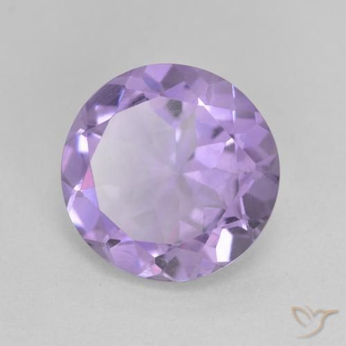 Ametista Viola medio naturale da 4.33 ct, Rotondo, VVS-VS