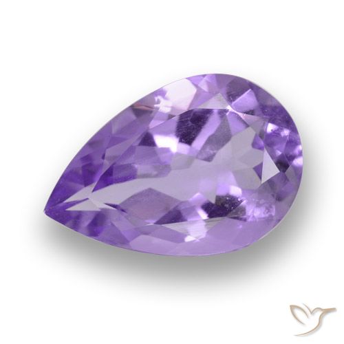 4.43ct Naturale Viola medio Ametista, Forma a pera, VS