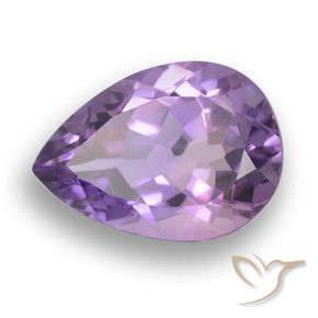 Ametista violaceo naturale da 5.07 ct, Forma a pera, VVS-VS