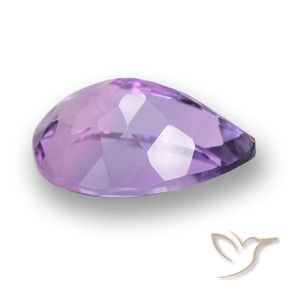 Ametista violaceo naturale da 5.07 ct, Forma a pera, VVS-VS