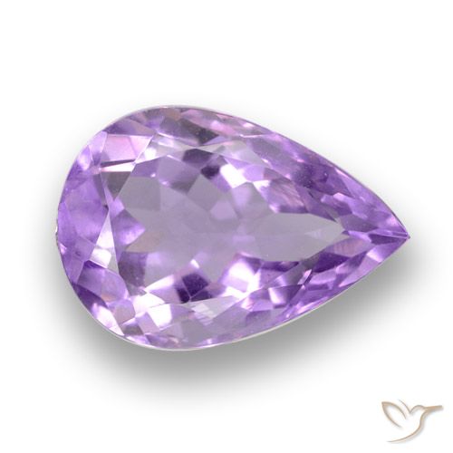 5.72ct Naturale Viola medio Ametista, Forma a pera, VVS