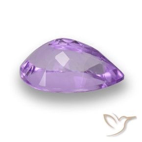 Ametista Viola medio naturale da 6.29 ct, Forma a pera, VVS