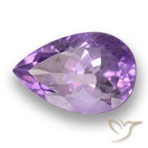 Ametista Viola scuro naturale da 5.87 ct, Forma a pera, VVS-VS