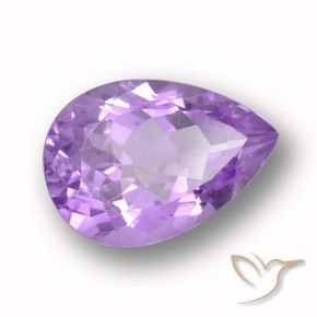 Ametista violaceo naturale da 5.86 ct, Forma a pera, VVS-VS