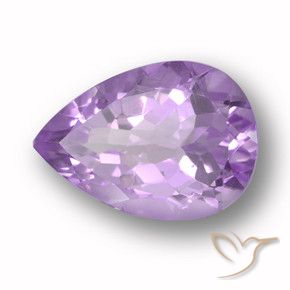 Ametista Iris Violetta naturale da 3.66 ct, Forma a pera, VVS-VS