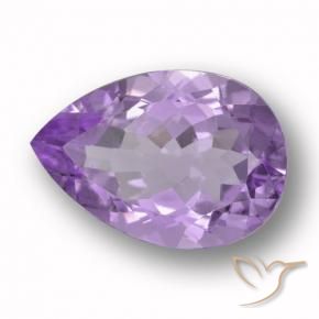 Ametista Viola scuro naturale da 5.32 ct, Forma a pera, VVS-VS