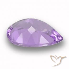 Ametista Viola scuro naturale da 5.32 ct, Forma a pera, VVS-VS