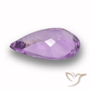 Ametista Viola chiaro-medio naturale da 3.94 ct, Forma a pera, VVS