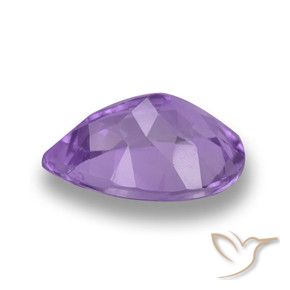 Ametista Viola medio naturale da 3.41 ct, Forma a pera, VVS-VS