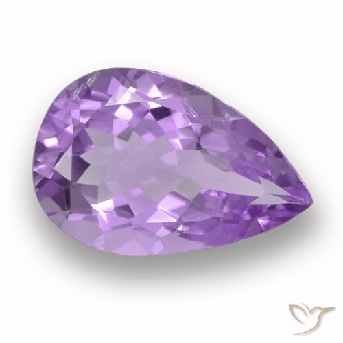 4.87ct Naturale Viola medio Ametista, Forma a pera, VVS-VS