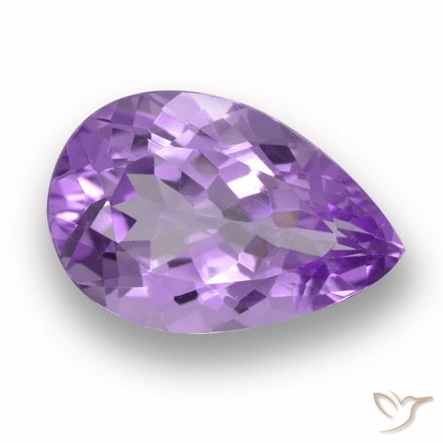 5.18ct Naturale Viola tendente al rosa Ametista, Forma a pera, VVS-VS
