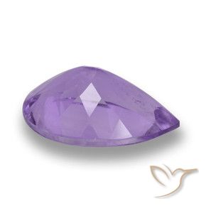 Ametista Viola medio naturale da 5.30 ct, Forma a pera, VS