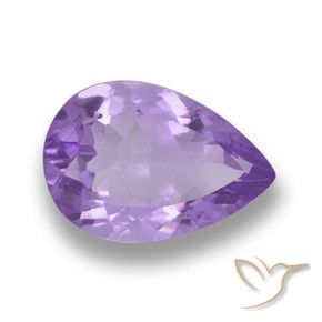 Ametista Viola medio naturale da 4.96 ct, Forma a pera, VVS-VS