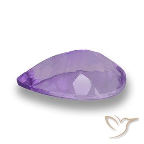 Ametista Viola medio naturale da 4.96 ct, Forma a pera, VVS-VS