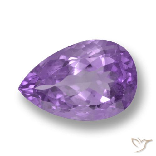 6.26ct Naturale Viola violaceo intenso Ametista, Forma a pera, VS