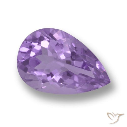4.94ct Naturale Viola tendente al rosa Ametista, Forma a pera, VVS