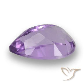 Ametista Viola medio naturale da 4.00 ct, Forma a pera, VVS