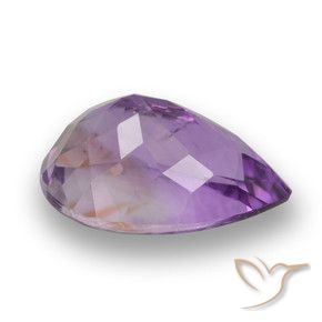 Ametista Viola violaceo intenso naturale da 3.88 ct, Forma a pera, VVS-VS