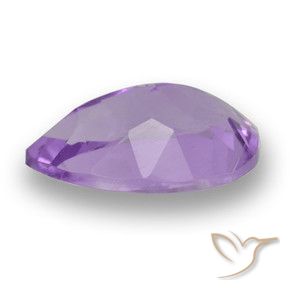 Ametista Viola medio naturale da 3.74 ct, Forma a pera, VS