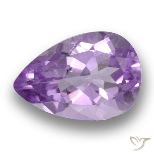 3.59ct Naturale Viola medio Ametista, Forma a pera, VS