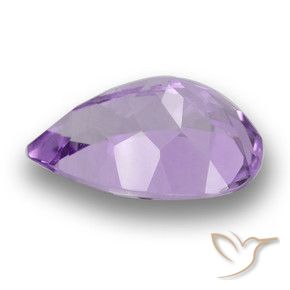 Ametista Viola medio naturale da 3.59 ct, Forma a pera, VS