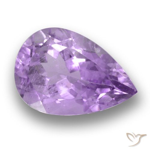 3.82ct Naturale Viola medio Ametista, Forma a pera, VS