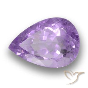 Ametista Viola medio naturale da 3.82 ct, Forma a pera, VS
