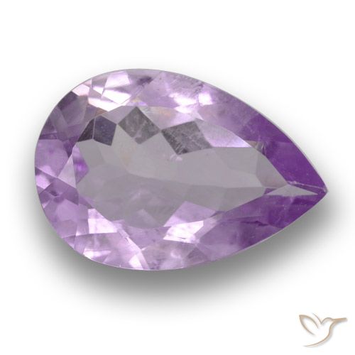 3.13ct Naturale Viola Iris Rosato Ametista, Forma a pera, VS