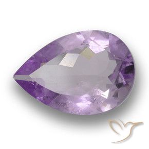 Ametista Viola Iris Rosato naturale da 3.13 ct, Forma a pera, VS