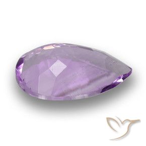 Ametista Viola Iris Rosato naturale da 3.13 ct, Forma a pera, VS