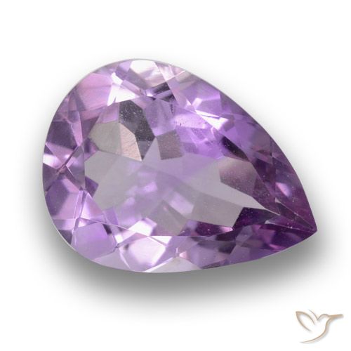 3.21ct Naturale Viola medio Ametista, Forma a pera, VS