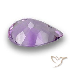 Ametista Viola medio naturale da 3.21 ct, Forma a pera, VS