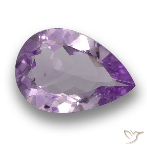 2.74ct Naturale Viola medio Ametista, Forma a pera, VS
