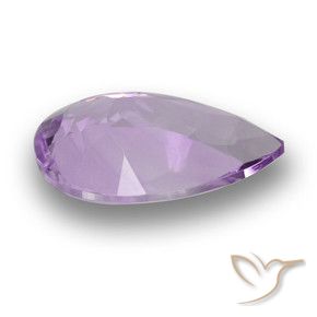 Ametista Viola medio naturale da 2.74 ct, Forma a pera, VS