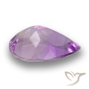 Ametista Viola tendente al rosa naturale da 3.45 ct, Forma a pera, VS