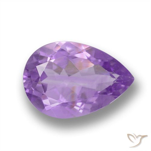3.41ct Naturale Iris Violetta Ametista, Forma a pera, VVS