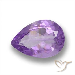 Ametista Iris Violetta naturale da 3.41 ct, Forma a pera, VVS